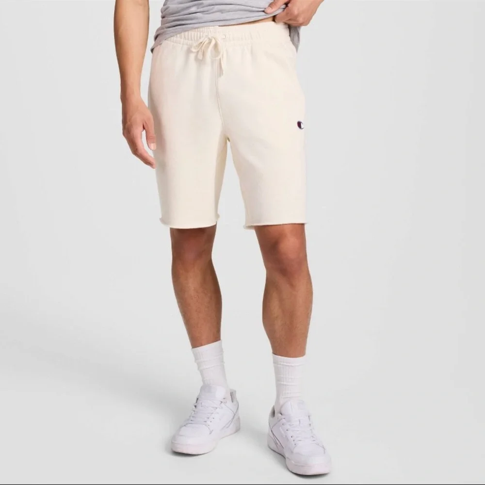 Champion Men's Fleece Shorts - Light Off-White S - Picture 1 of 8